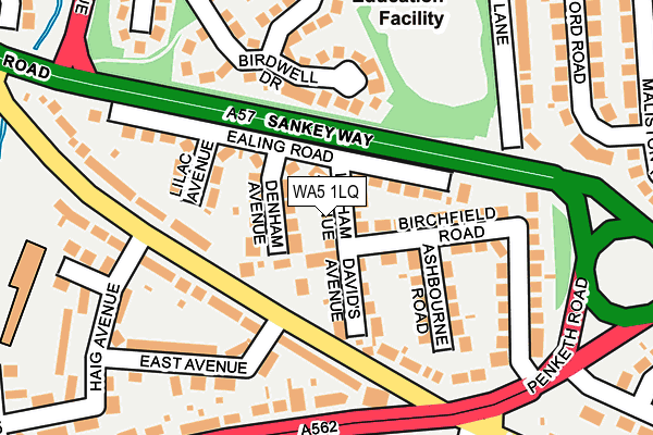 WA5 1LQ map - OS OpenMap – Local (Ordnance Survey) WA5 1LQ map - OS OpenMap – Local (Ordnance Survey)