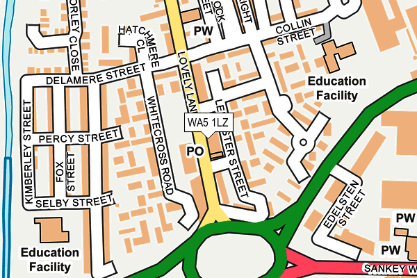 WA5 1LZ map - OS OpenMap – Local (Ordnance Survey) WA5 1LZ map - OS OpenMap – Local (Ordnance Survey)