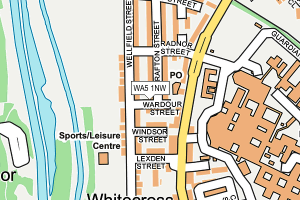WA5 1NW map - OS OpenMap – Local (Ordnance Survey) WA5 1NW map - OS OpenMap – Local (Ordnance Survey)