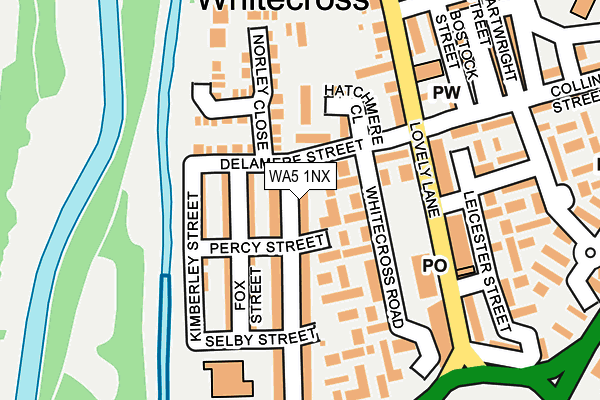 WA5 1NX map - OS OpenMap – Local (Ordnance Survey) WA5 1NX map - OS OpenMap – Local (Ordnance Survey)