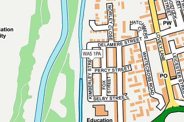 WA5 1PA map - OS OpenMap – Local (Ordnance Survey) WA5 1PA map - OS OpenMap – Local (Ordnance Survey)