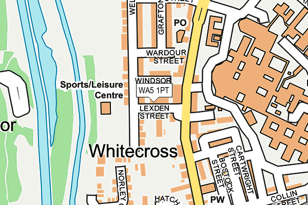 WA5 1PT map - OS OpenMap – Local (Ordnance Survey) WA5 1PT map - OS OpenMap – Local (Ordnance Survey)