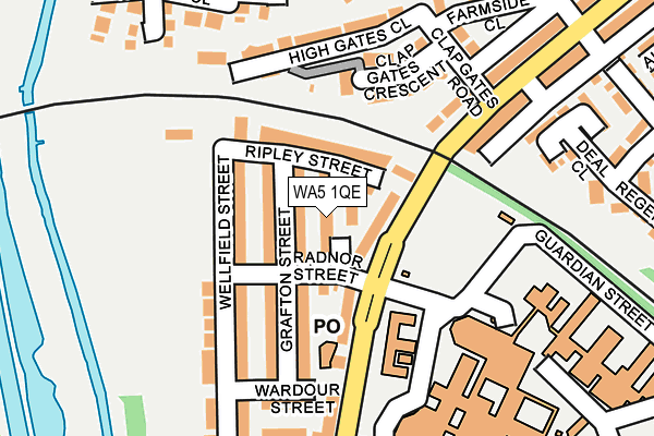 WA5 1QE map - OS OpenMap – Local (Ordnance Survey) WA5 1QE map - OS OpenMap – Local (Ordnance Survey)