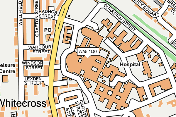 WA5 1QG map - OS OpenMap – Local (Ordnance Survey) WA5 1QG map - OS OpenMap – Local (Ordnance Survey)