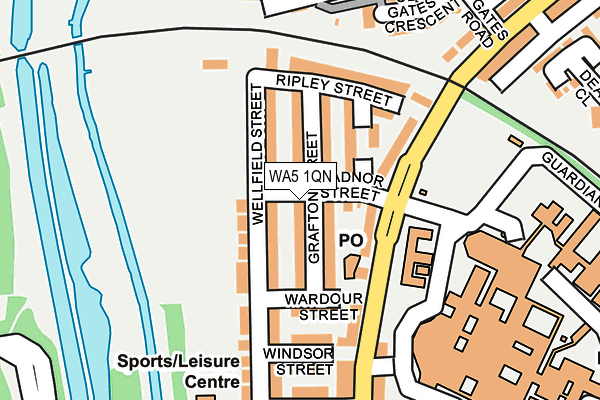 WA5 1QN map - OS OpenMap – Local (Ordnance Survey) WA5 1QN map - OS OpenMap – Local (Ordnance Survey)