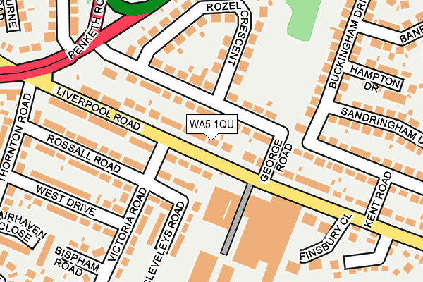 WA5 1QU map - OS OpenMap – Local (Ordnance Survey) WA5 1QU map - OS OpenMap – Local (Ordnance Survey)