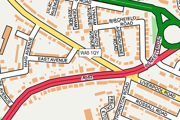 WA5 1QY map - OS OpenMap – Local (Ordnance Survey) WA5 1QY map - OS OpenMap – Local (Ordnance Survey)