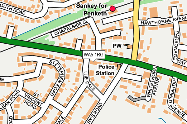 WA5 1RG map - OS OpenMap – Local (Ordnance Survey) WA5 1RG map - OS OpenMap – Local (Ordnance Survey)