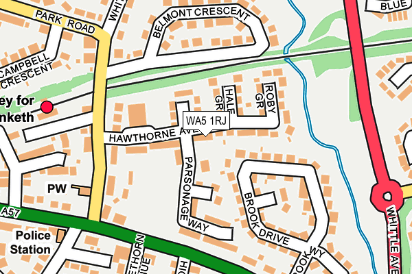 WA5 1RJ map - OS OpenMap – Local (Ordnance Survey) WA5 1RJ map - OS OpenMap – Local (Ordnance Survey)