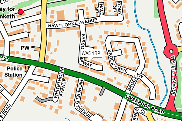 WA5 1RP map - OS OpenMap – Local (Ordnance Survey) WA5 1RP map - OS OpenMap – Local (Ordnance Survey)