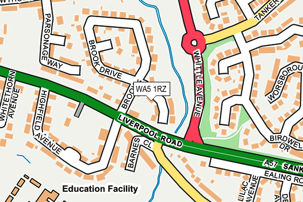 WA5 1RZ map - OS OpenMap – Local (Ordnance Survey) WA5 1RZ map - OS OpenMap – Local (Ordnance Survey)