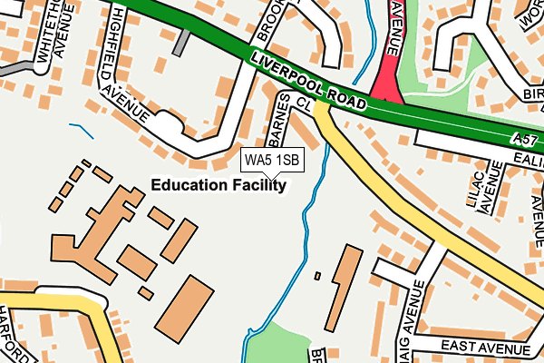 WA5 1SB map - OS OpenMap – Local (Ordnance Survey) WA5 1SB map - OS OpenMap – Local (Ordnance Survey)
