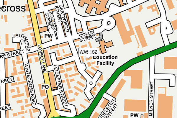 WA5 1SZ map - OS OpenMap – Local (Ordnance Survey) WA5 1SZ map - OS OpenMap – Local (Ordnance Survey)
