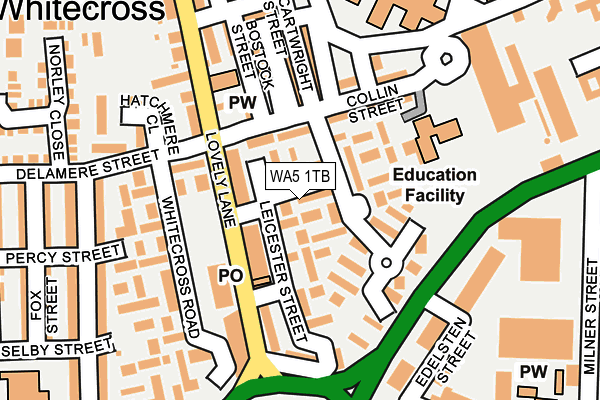 WA5 1TB map - OS OpenMap – Local (Ordnance Survey) WA5 1TB map - OS OpenMap – Local (Ordnance Survey)