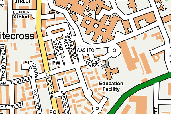 WA5 1TQ map - OS OpenMap – Local (Ordnance Survey) WA5 1TQ map - OS OpenMap – Local (Ordnance Survey)