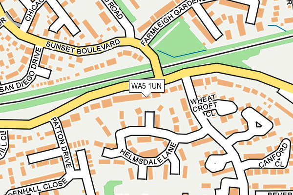 WA5 1UN map - OS OpenMap – Local (Ordnance Survey) WA5 1UN map - OS OpenMap – Local (Ordnance Survey)