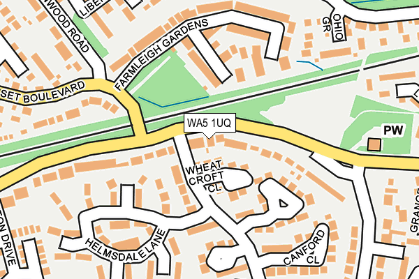 WA5 1UQ map - OS OpenMap – Local (Ordnance Survey) WA5 1UQ map - OS OpenMap – Local (Ordnance Survey)