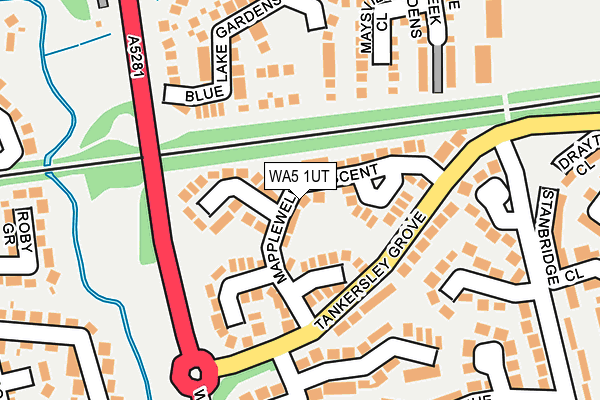 WA5 1UT map - OS OpenMap – Local (Ordnance Survey) WA5 1UT map - OS OpenMap – Local (Ordnance Survey)