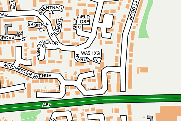 WA5 1XG map - OS OpenMap – Local (Ordnance Survey) WA5 1XG map - OS OpenMap – Local (Ordnance Survey)