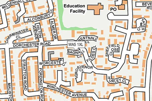 WA5 1XL map - OS OpenMap – Local (Ordnance Survey) WA5 1XL map - OS OpenMap – Local (Ordnance Survey)