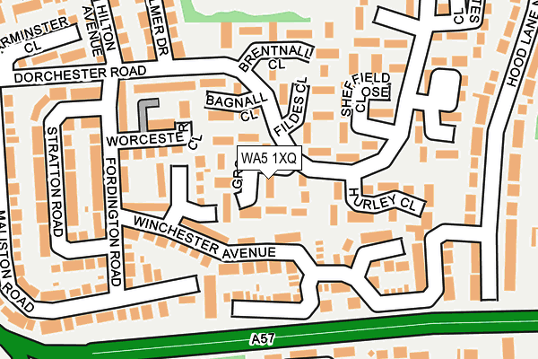 WA5 1XQ map - OS OpenMap – Local (Ordnance Survey) WA5 1XQ map - OS OpenMap – Local (Ordnance Survey)