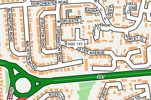 WA5 1XY map - OS OpenMap – Local (Ordnance Survey) WA5 1XY map - OS OpenMap – Local (Ordnance Survey)