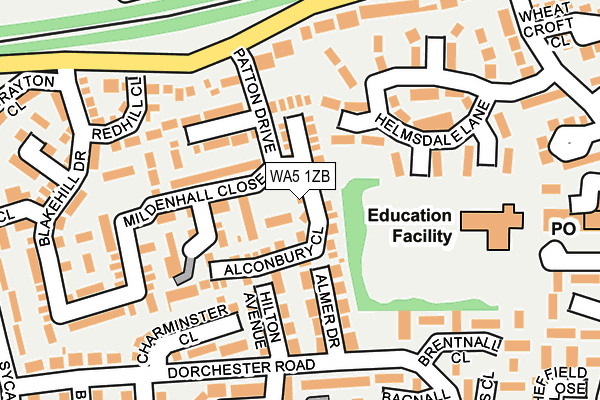 WA5 1ZB map - OS OpenMap – Local (Ordnance Survey) WA5 1ZB map - OS OpenMap – Local (Ordnance Survey)