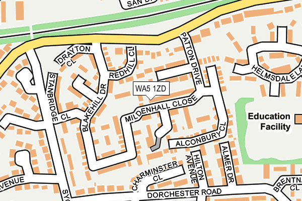 WA5 1ZD map - OS OpenMap – Local (Ordnance Survey) WA5 1ZD map - OS OpenMap – Local (Ordnance Survey)