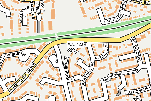 WA5 1ZJ map - OS OpenMap – Local (Ordnance Survey) WA5 1ZJ map - OS OpenMap – Local (Ordnance Survey)