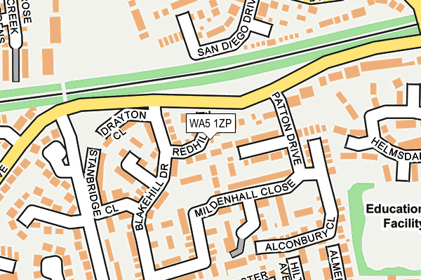 WA5 1ZP map - OS OpenMap – Local (Ordnance Survey) WA5 1ZP map - OS OpenMap – Local (Ordnance Survey)