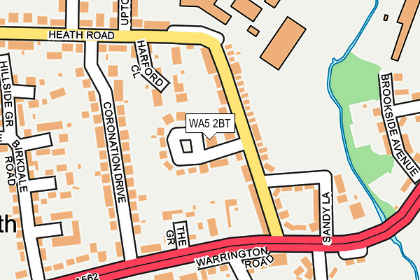 WA5 2BT map - OS OpenMap – Local (Ordnance Survey) WA5 2BT map - OS OpenMap – Local (Ordnance Survey)