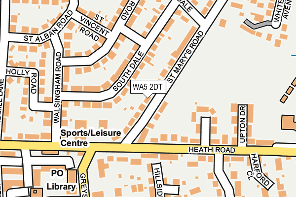 WA5 2DT map - OS OpenMap – Local (Ordnance Survey) WA5 2DT map - OS OpenMap – Local (Ordnance Survey)