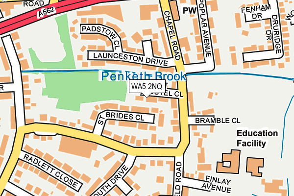 WA5 2NQ map - OS OpenMap – Local (Ordnance Survey) WA5 2NQ map - OS OpenMap – Local (Ordnance Survey)