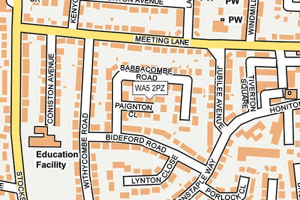 WA5 2PZ map - OS OpenMap – Local (Ordnance Survey) WA5 2PZ map - OS OpenMap – Local (Ordnance Survey)