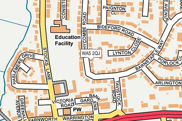 WA5 2QJ map - OS OpenMap – Local (Ordnance Survey) WA5 2QJ map - OS OpenMap – Local (Ordnance Survey)