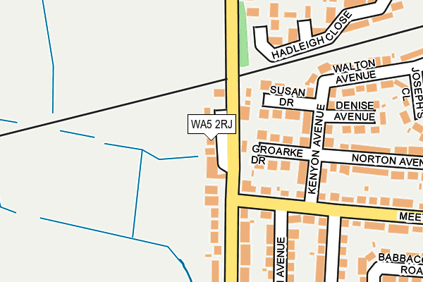 WA5 2RJ map - OS OpenMap – Local (Ordnance Survey) WA5 2RJ map - OS OpenMap – Local (Ordnance Survey)