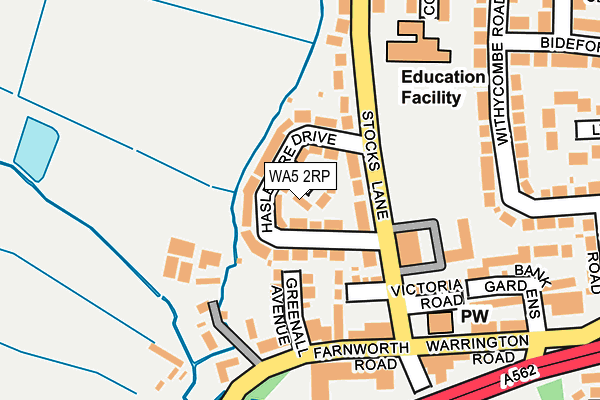 WA5 2RP map - OS OpenMap – Local (Ordnance Survey) WA5 2RP map - OS OpenMap – Local (Ordnance Survey)