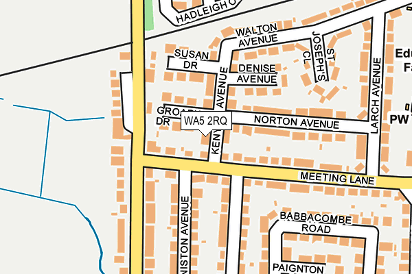 WA5 2RQ map - OS OpenMap – Local (Ordnance Survey) WA5 2RQ map - OS OpenMap – Local (Ordnance Survey)