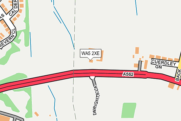 WA5 2XE map - OS OpenMap – Local (Ordnance Survey) WA5 2XE map - OS OpenMap – Local (Ordnance Survey)
