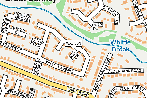 WA5 3BN map - OS OpenMap – Local (Ordnance Survey) WA5 3BN map - OS OpenMap – Local (Ordnance Survey)