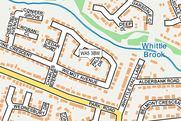 WA5 3BW map - OS OpenMap – Local (Ordnance Survey) WA5 3BW map - OS OpenMap – Local (Ordnance Survey)