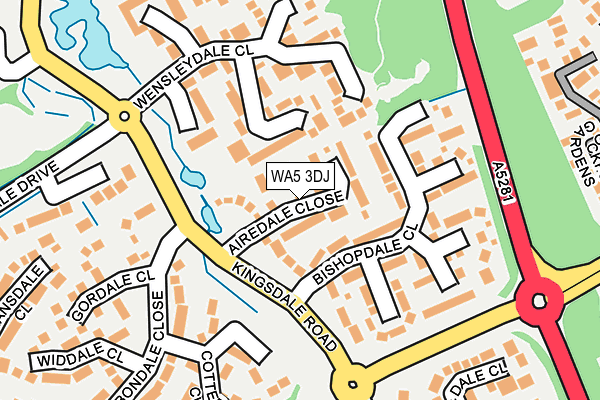 WA5 3DJ map - OS OpenMap – Local (Ordnance Survey) WA5 3DJ map - OS OpenMap – Local (Ordnance Survey)