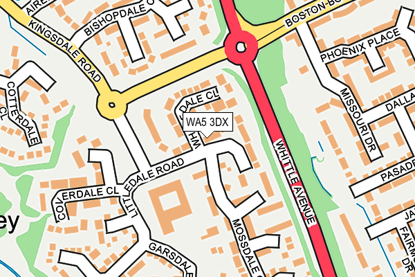 WA5 3DX map - OS OpenMap – Local (Ordnance Survey) WA5 3DX map - OS OpenMap – Local (Ordnance Survey)