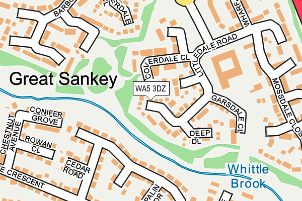 WA5 3DZ map - OS OpenMap – Local (Ordnance Survey) WA5 3DZ map - OS OpenMap – Local (Ordnance Survey)