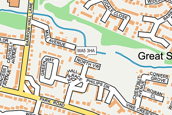 WA5 3HA map - OS OpenMap – Local (Ordnance Survey) WA5 3HA map - OS OpenMap – Local (Ordnance Survey)