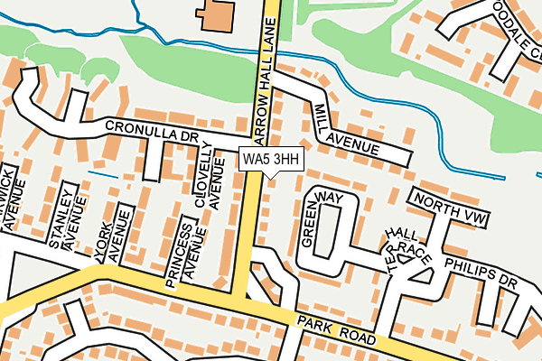 WA5 3HH map - OS OpenMap – Local (Ordnance Survey) WA5 3HH map - OS OpenMap – Local (Ordnance Survey)