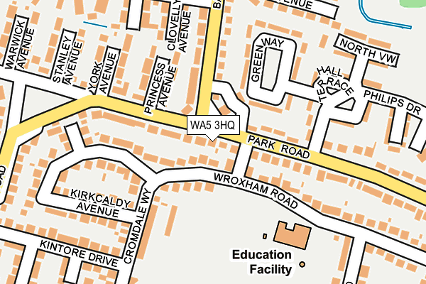 WA5 3HQ map - OS OpenMap – Local (Ordnance Survey) WA5 3HQ map - OS OpenMap – Local (Ordnance Survey)