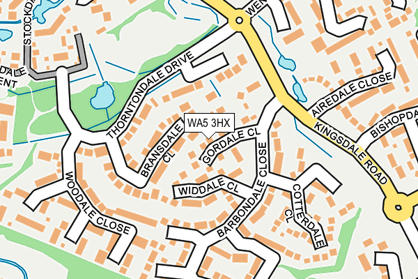WA5 3HX map - OS OpenMap – Local (Ordnance Survey) WA5 3HX map - OS OpenMap – Local (Ordnance Survey)