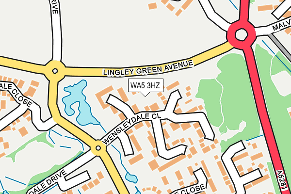 WA5 3HZ map - OS OpenMap – Local (Ordnance Survey) WA5 3HZ map - OS OpenMap – Local (Ordnance Survey)