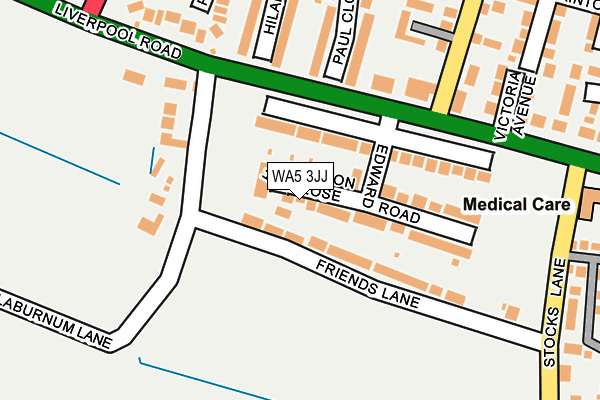 WA5 3JJ map - OS OpenMap – Local (Ordnance Survey) WA5 3JJ map - OS OpenMap – Local (Ordnance Survey)